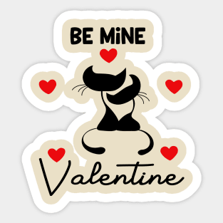 Be mine Valentine Love Design Sticker